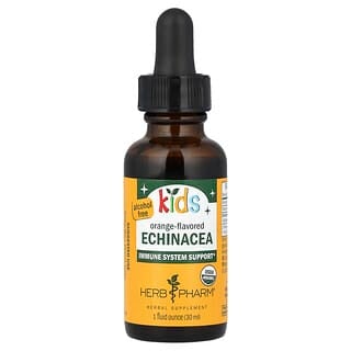 Herb Pharm, Echinacea para Crianças, Sem Álcool, Laranja, 320 mg, 30 ml (1 fl oz)