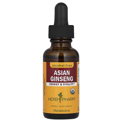 Herb Pharm, Asian Ginseng, Alcohol-Free, 840 mg, 1 fl oz (30 ml)