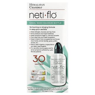 Himalayan Chandra, Frasco de Aperto para Sabonete Nasal com Saquinhos de Sal da neti, 2,16 g