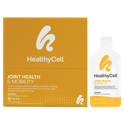 HealthyCell, Joint Health and Mobility Help, Orange Flavor, 30 Gel Packets, 0.84 fl oz (25 ml) Each
