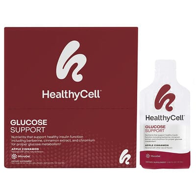 HealthyCell, Glucose Help, Apple Cinnamon, 30 Gel Packets, 0.84 fl oz (25 ml) Each