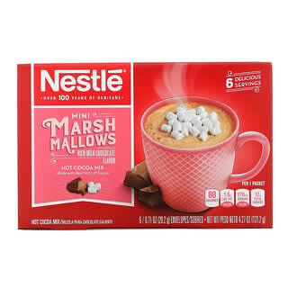 Nestle Hot Cocoa Mix, мини-маршмэллоу, насыщенный вкус молочного шоколада, 6 упаковок по 20,2 г (0,71 унции)  