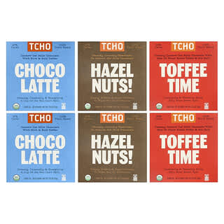 TCHO, Caja de regalo con chocolate con leche y avena, 18 barritas, 70 g (2,5 oz) cada una