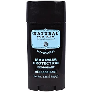 Herban Cowboy, Natural for Her, Maximum Protection Deodorant, Powder, 2.8 oz (80 g)