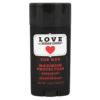Herban Cowboy, For Her, Maximum Protection Deodorant, 2.8 oz (80 g)