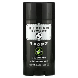 Herban Cowboy, Sport,Desodorante de Máxima Protección, 2.8 oz (80 g)