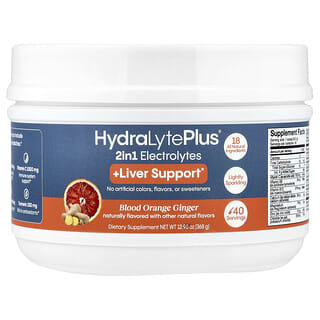 Hydralyte Plus+, Advanced Hydration, Blood Orange Ginger, 12.7 oz (360 g)