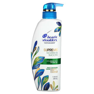 Head & Shoulders, Supreme, Scalp & Hair Shampoo, Nourish & Smooth with Argan Oil & Jojoba Oil, 11.8 fl oz (350 ml)