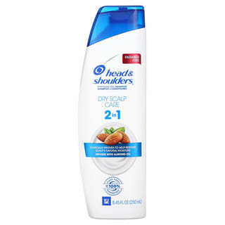 Head & Shoulders, Shampoo + Condicionador 2 em 1, Cuidados com o Couro Cabeludo Seco, Infundido com Óleo de Amêndoa, 250 ml (8,45 fl oz)