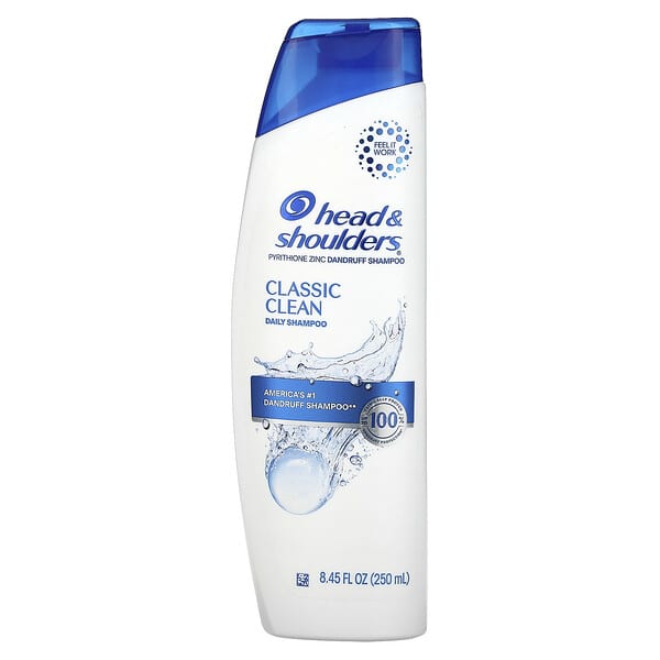 Head & Shoulders, 日常洗髮水，經典清潔框，8.45 液量盎司（250 毫升）