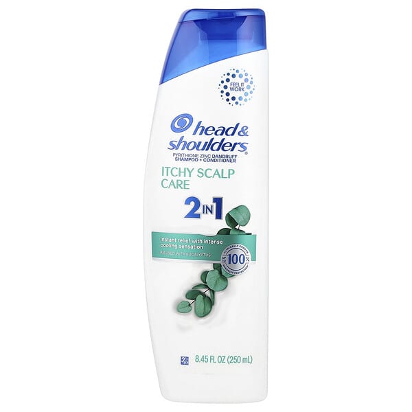 Head & Shoulders, Itchy Scalp Care แชมพูและครีมนวด 2 อิน 1 ผสมยูคาลิปตัส ขนาด 8.45 ออนซ์ (250 มล.)