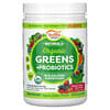 Naturals Organic Greens + Probiotics, Mixed Berry , 10.6 oz (300 g)