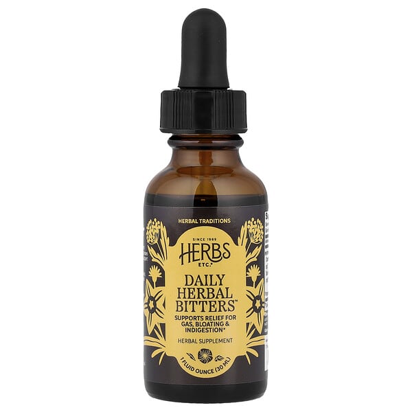 Herbs Etc., Daily Herbal Bitters, 1 fl oz (30 ml)