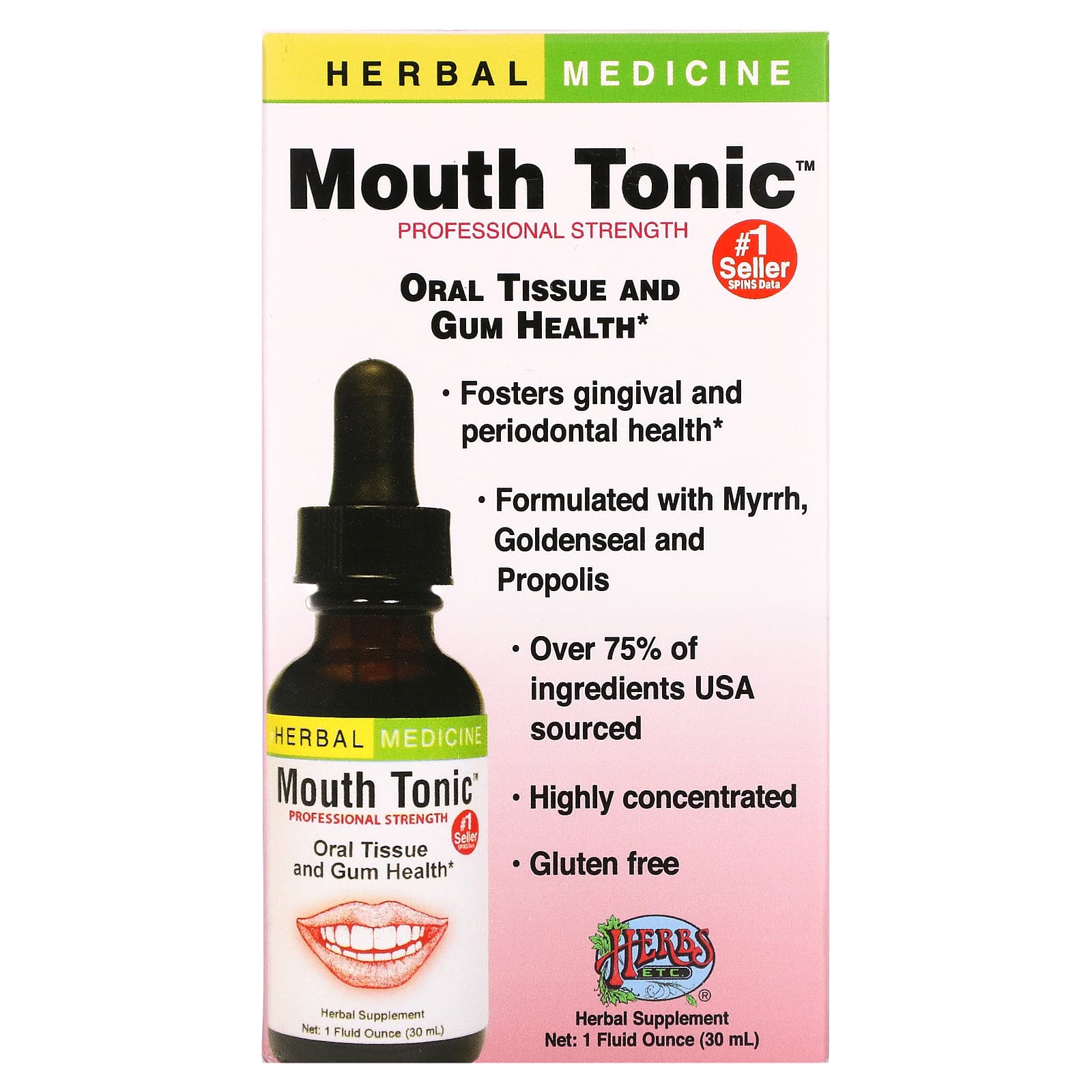 Herbs Etc., Mouth Tonic, 1 fl oz (30 ml)