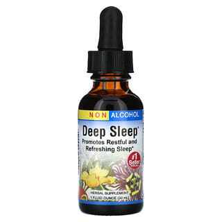 Herbs Etc.‏, שינה עמוקה, ללא אלכוהול, 1 אונקיית נוזל (30 מ“ל)