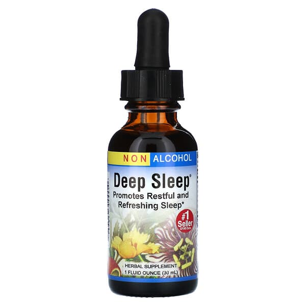Herbs Etc., Deep Sleep（ディープスリープ）、アルコールフリー、30ml（1液量オンス）