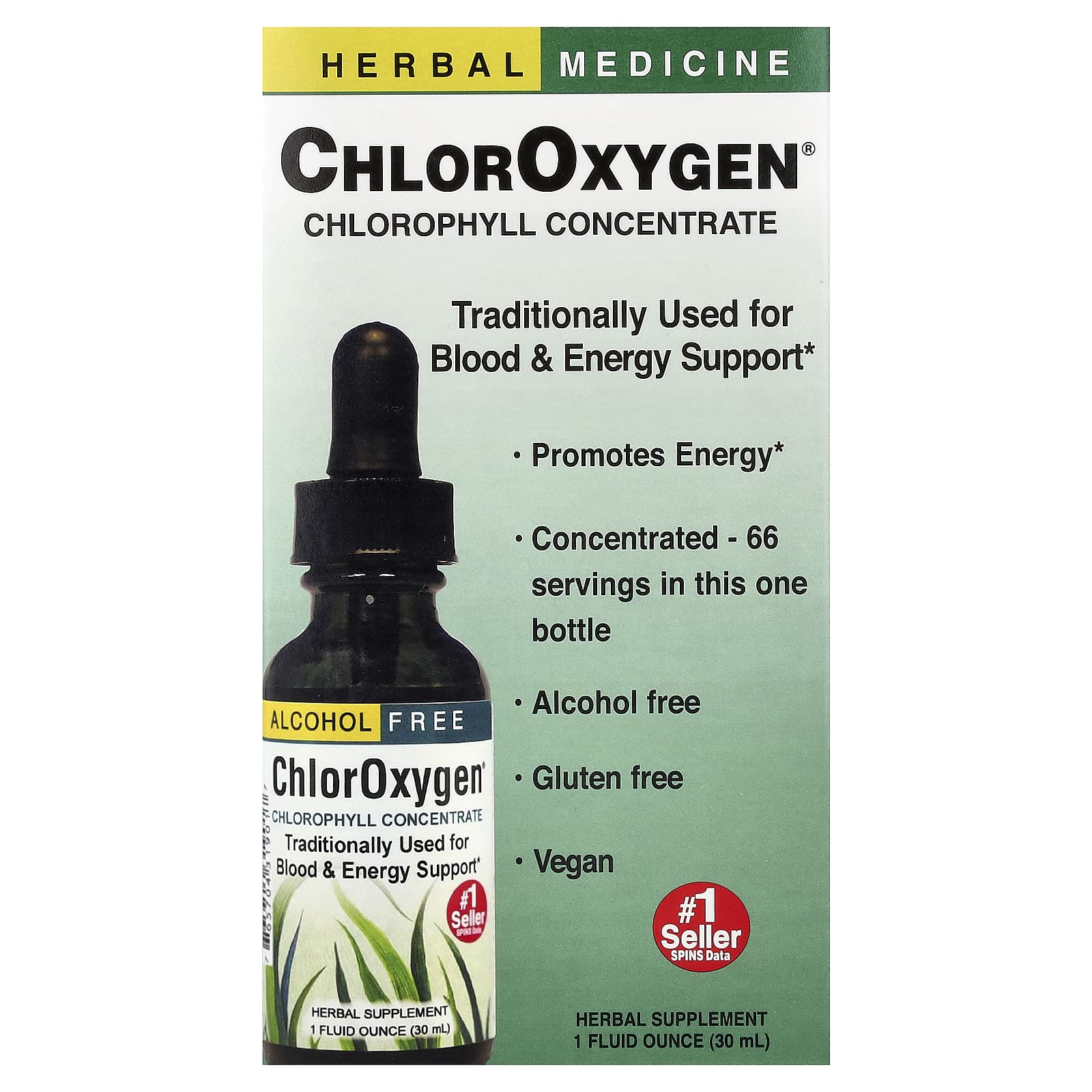 ChlorOxygen®, Chlorophyll Concentrate, Alcohol Free, 1 fl oz (30 ml)