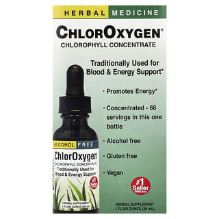 Herbs Etc., ChlorOxygen®，浓缩叶绿素，无乙醇，1 液量盎司（30 毫升）