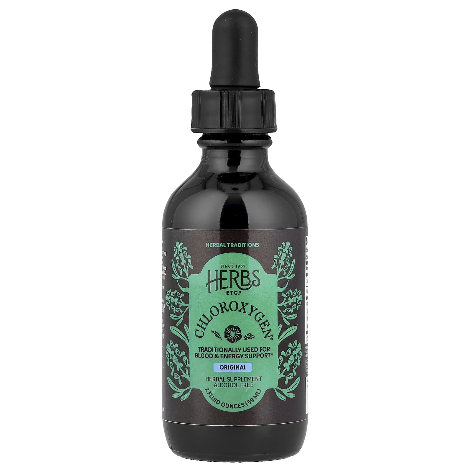 Herbs Etc., ChlorOxygen®, Original, Alcohol Free, 2 fl oz (59 ml)