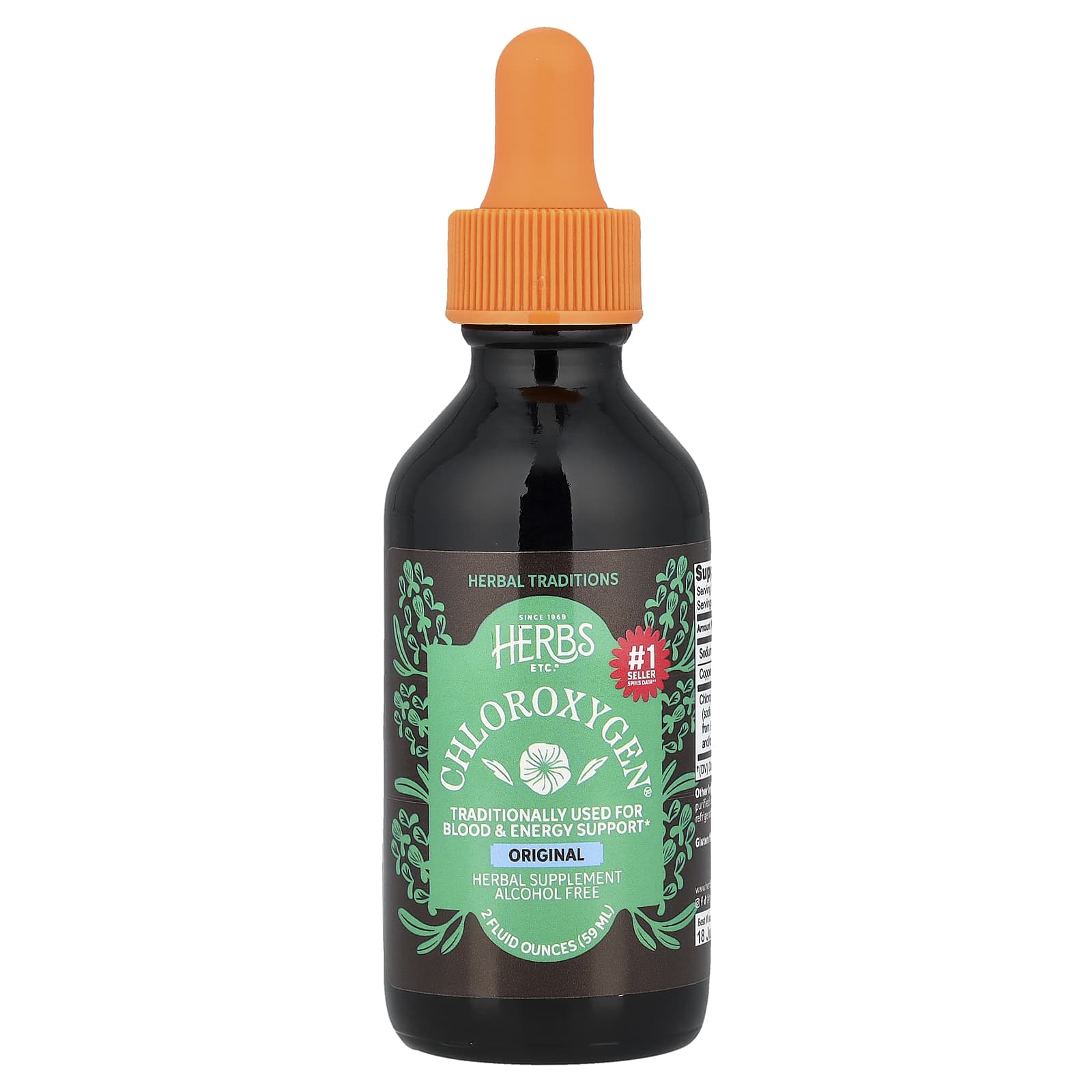 Herbs Etc. ChlorOxygen, Original, Alcohol Free – 59 ml de Herbs Etc.