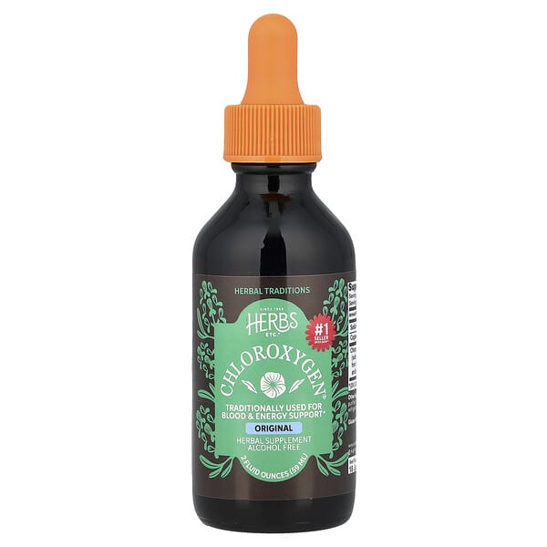 Herbs Etc., ChlorOxygen®, Original, Alcohol Free, 2 fl oz (59 ml) — product photo 1