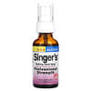 Singer's, Spray calmante para la garganta, Sin alcohol`` 30 ml (1 oz. Líq.)