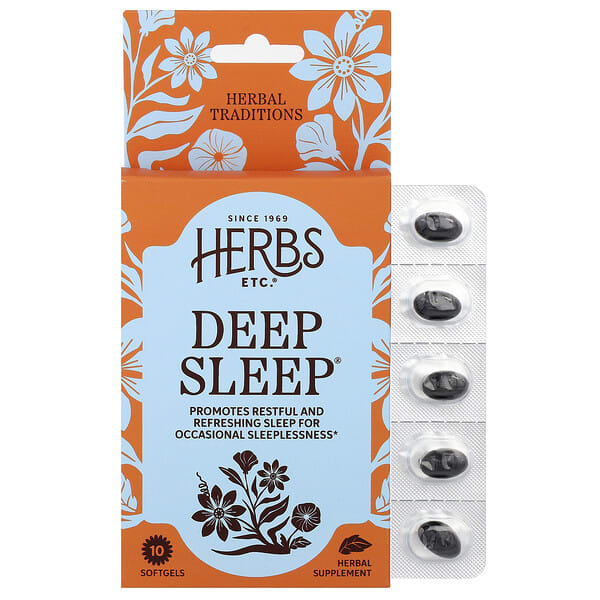 Herbs Etc. Deep Sleep®, 10 Softgels
