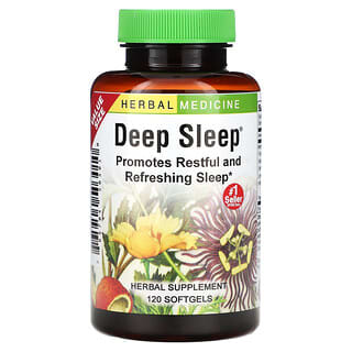 Herbs Etc., Deep Sleep, 120 capsules à enveloppe molle à action rapide