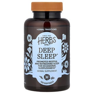 Herbs Etc., Deep Sleep, 120 Kapsul Gel Lunak