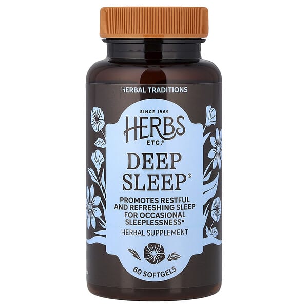 Herbs Etc. Deep Sleep®, 60 Softgels (400 mg per Softgel)