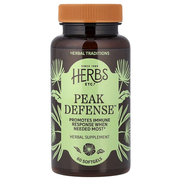 Herbs Etc. Peak Defense™, 60 Softgels