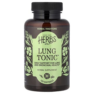 Herbs Etc., Lungtonikum, 120 mjukgelkapslar
