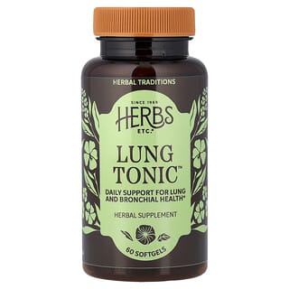 Herbs Etc., Lung Tonic, добавка для здоровья легких, 60 капсул