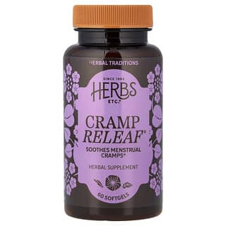 Herbs Etc., Cramp ReLeaf® (menstrualni), 60 mekih kapsula