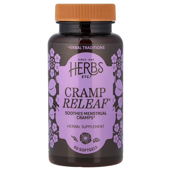 Herbs Etc. Cramp ReLeaf®, 60 Softgels