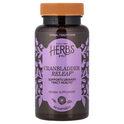 Herbs Etc., CranBladder ReLeaf®, 60 Softgels