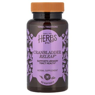 Herbs Etc., CranBladder ReLeaf®, 60 Softgels (400 mg per Softgel)