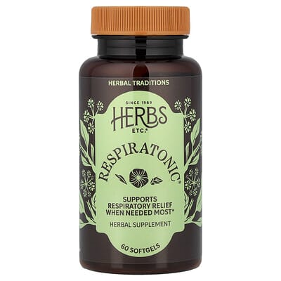 Herbs Etc., Respiratonic®, 60 Softgels (400 mg each softgel)