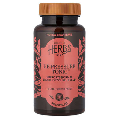 Herbs Etc., HB Pressure™ Tonic, 60 Softgels