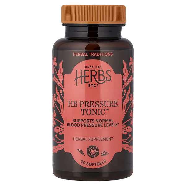 Herbs Etc. HB Pressure Tonic™, 60 Softgels
