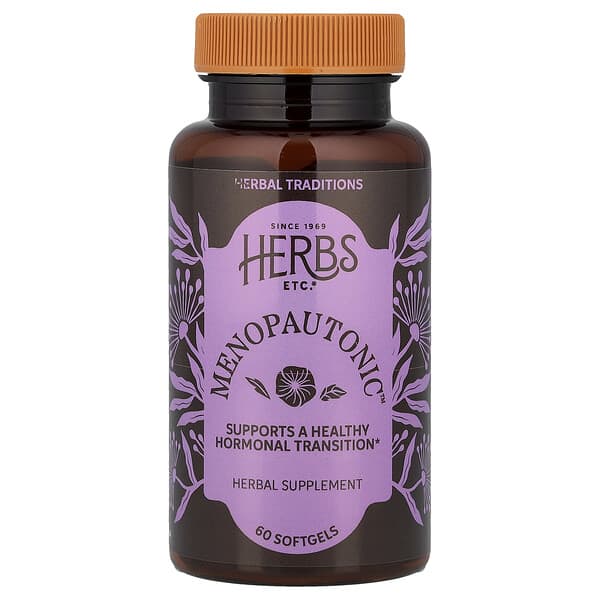 Herbs Etc. Menopautonic™, 60 Softgels (400 mg per Softgel)