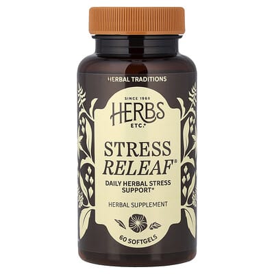 Herbs Etc., Stress ReLeaf®, 60 Softgels