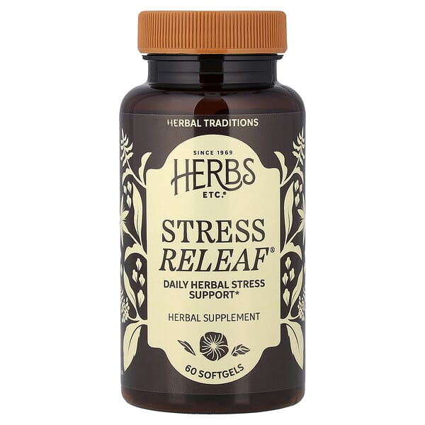 Herbs Etc. Stress ReLeaf®, 60 Softgels
