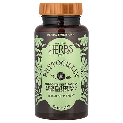Herbs Etc., Phytocillin®, 60 Softgels