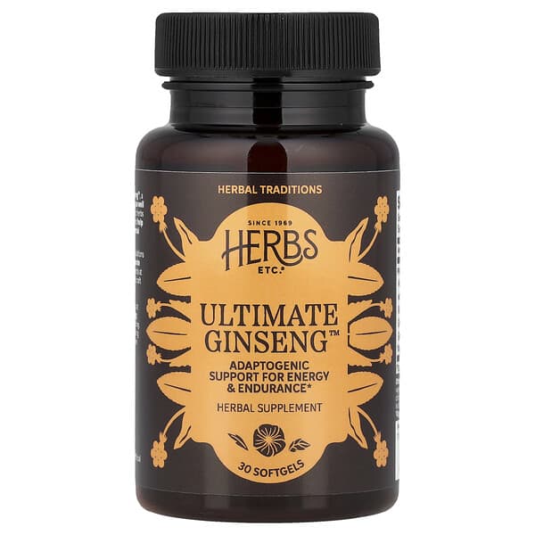 Herbs Etc. Ultimate Ginseng™, 30 Softgels