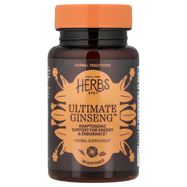 Herbs Etc., Ultimate Ginseng™, 30 Softgels