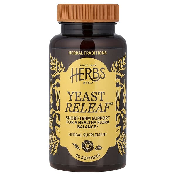 Herbs Etc. Yeast ReLeaf®, 60 Softgels