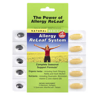 هربس إنك.‏, نظام Allergy ReLeaf® ، 5 كبسولات هلامية / 5 أقراص