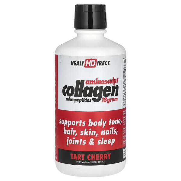 Health Direct AminoSculpt® Collagen Micropeptides, Tart Cherry, 18 g, 30 fl oz (887 ml)
