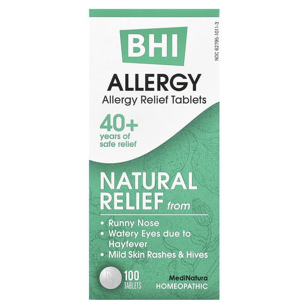 BHI, Allergy Relief, 100 Tablets